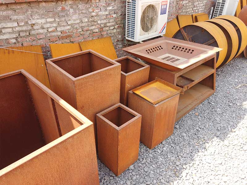 <h3>Corten Steel Planters – Leaf Landscape Supply</h3>
